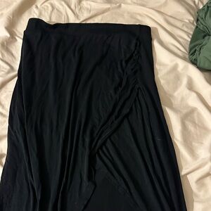 Black maxi skirt